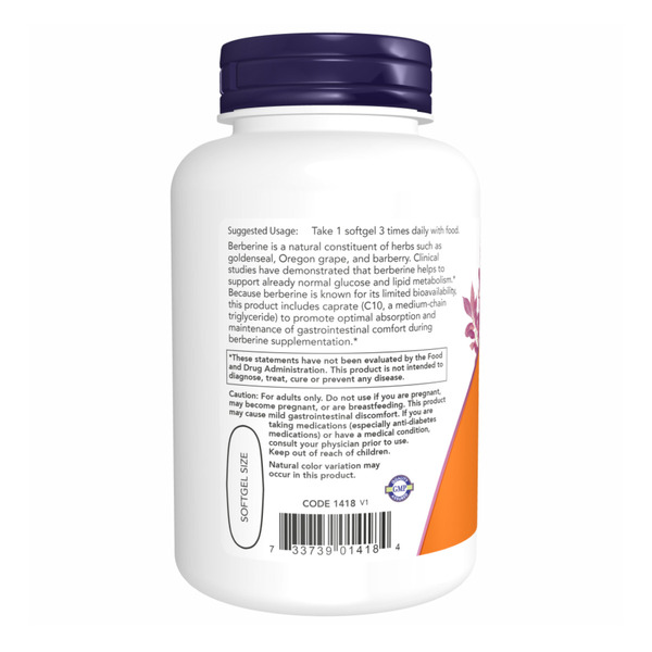 Berberine Glucose Support - 90 sgels. Фото 3