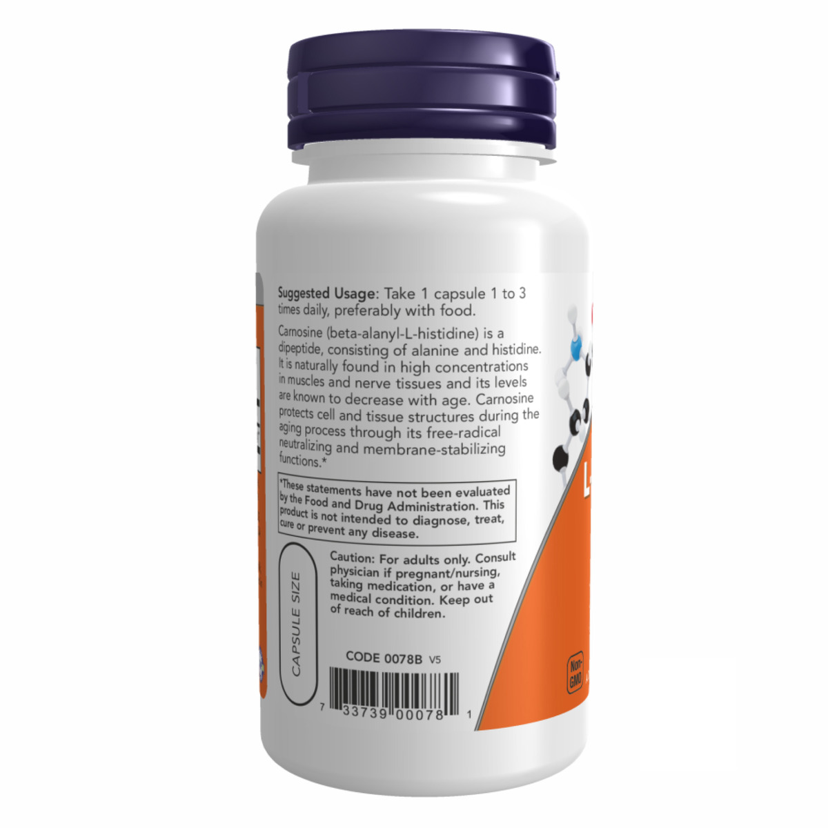 Carnosine 500mg - 50 vcaps. Фото 3
