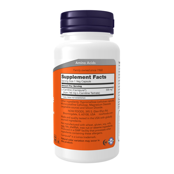 L-Carnitine 500mg - 60 vcaps. Фото 2