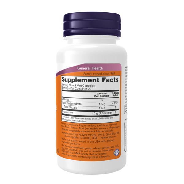 D-Mannose Urinary Support 500mg - 60 vcaps. Фото 2
