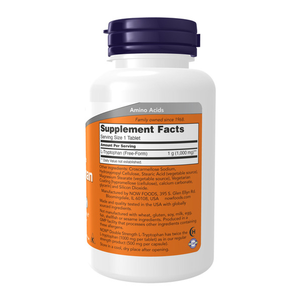 L-Tryptophan Double Strength 1000mg - 60 tabs. Фото 2