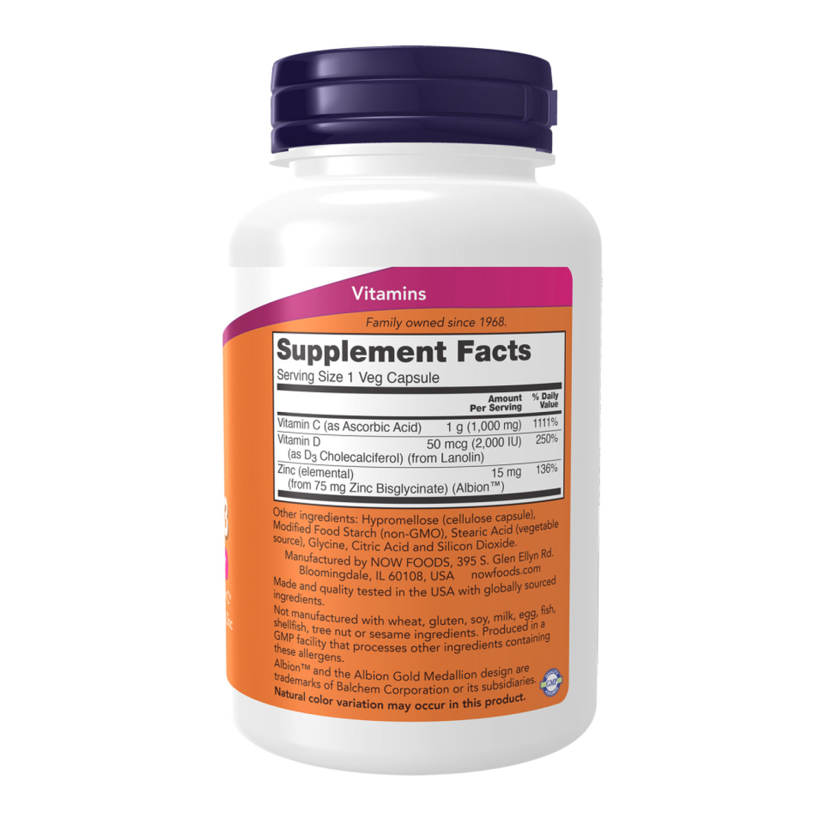 C-1000 Zinc & D-3 - 100 vcaps. Фото 2