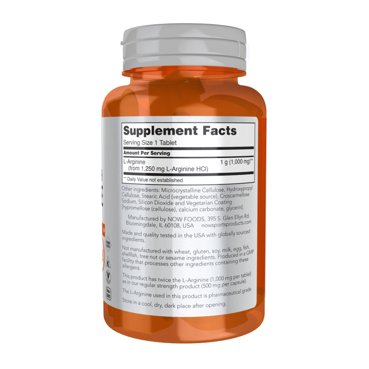 Arginine 1000mg - 180 tabs. Фото 2
