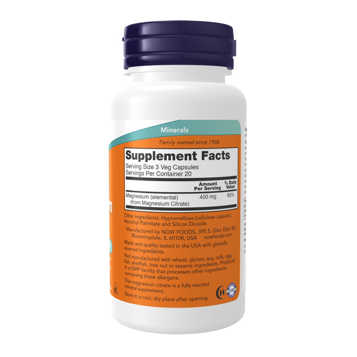 Magnesium Citrate - 60 vcaps. Фото 2