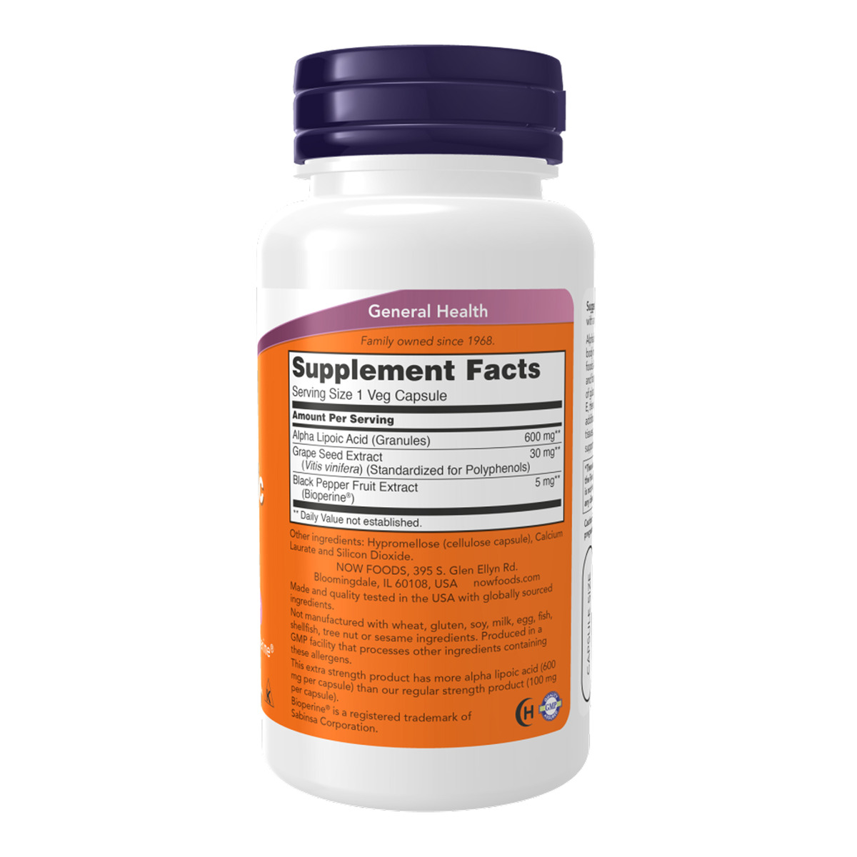 Alpha Lipoic Acid 600mg - 120 caps. Фото 2