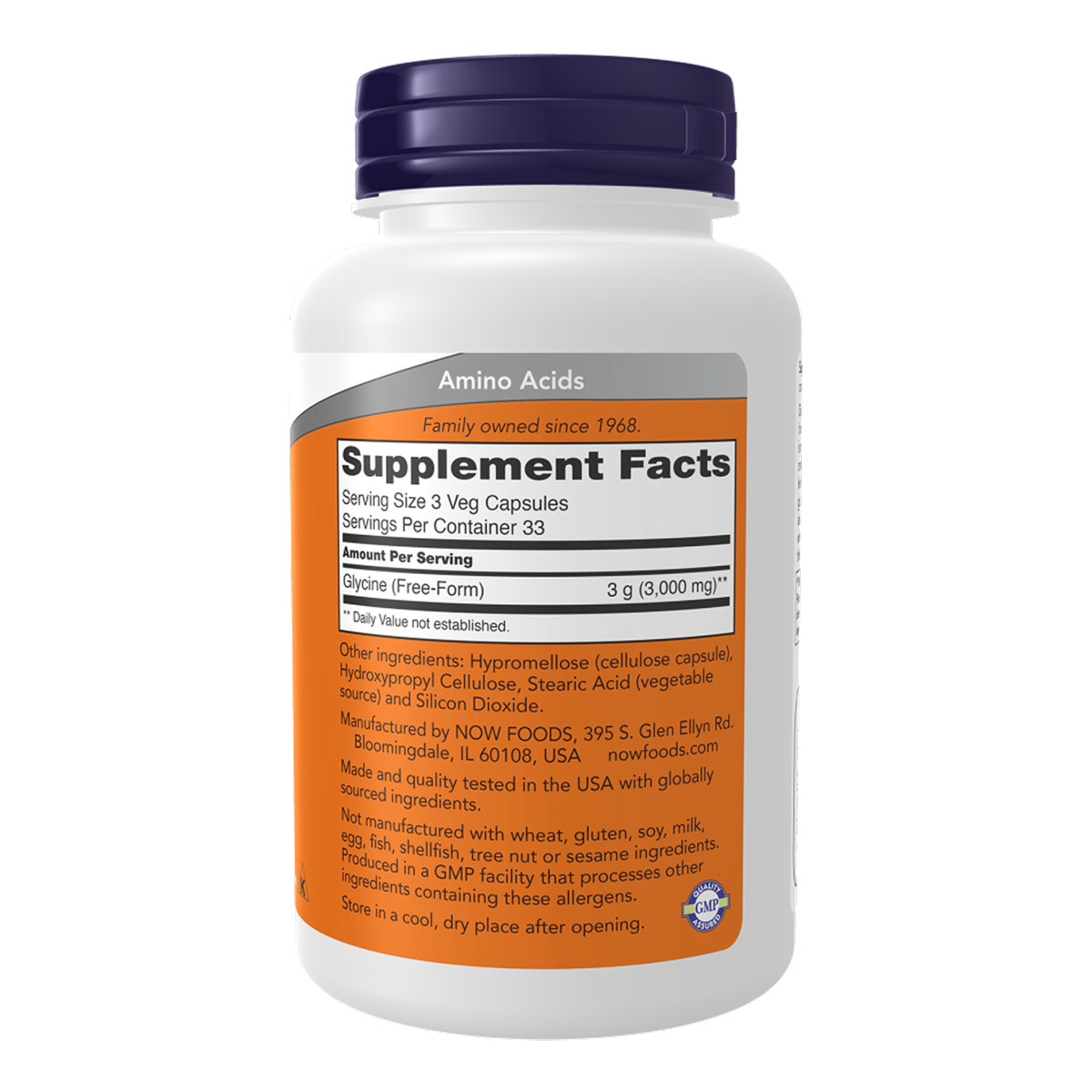 Glycine 1000 mg - 250 vcaps. Фото 2