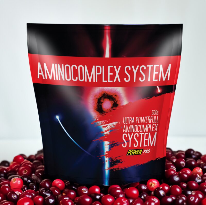Аминокислота Power Pro Aminocomplex System, 500 грамм - Клюква