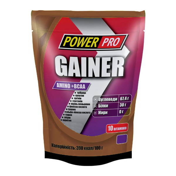 Гейнер Power Pro Gainer, 1 кг. Фото 2