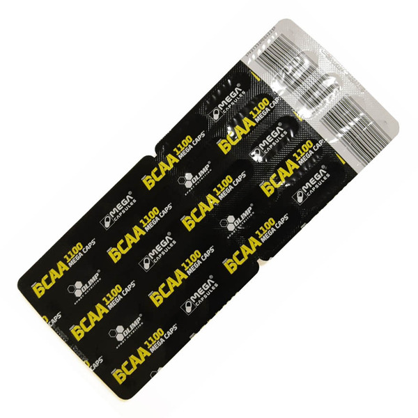Амінокислота BCAA Olimp Sport Nutrition BCAA 1100 Mega Caps, 30 капсул
