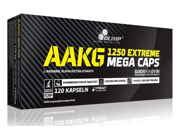 Аминокислота Olimp Sport Nutrition AAKG 1250 Extreme Mega Caps, 120 капсул