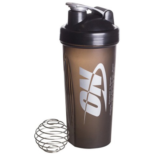 Шейкер Optimum Nutrition Shaker 700 мл, Black з пружинкою