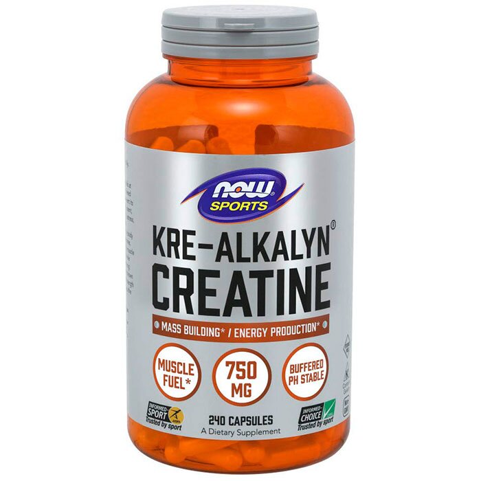 Креатин NOW Kre-Alkalyn Creatine, 240 капсул
