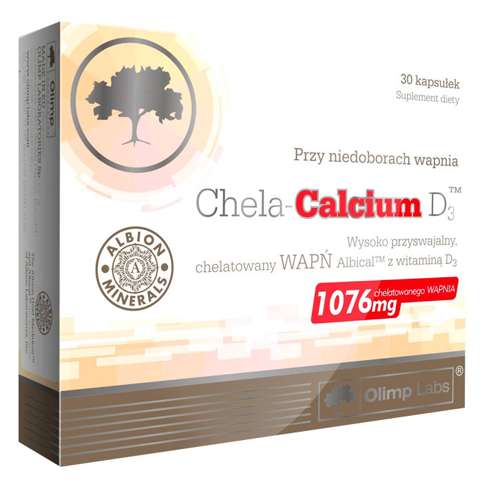 Вітаміни та мінерали Olimp Sport Nutrition Chela-Calcium D3, 30 капсул