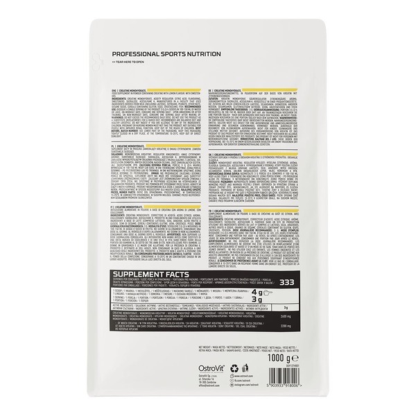 Креатин OstroVit Creatine Monohydrate, 1 кг. Фото 4
