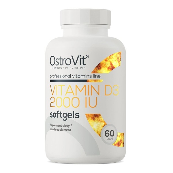 Витамины и минералы OstroVit Vitamin D 2000 IU, 60 капсул