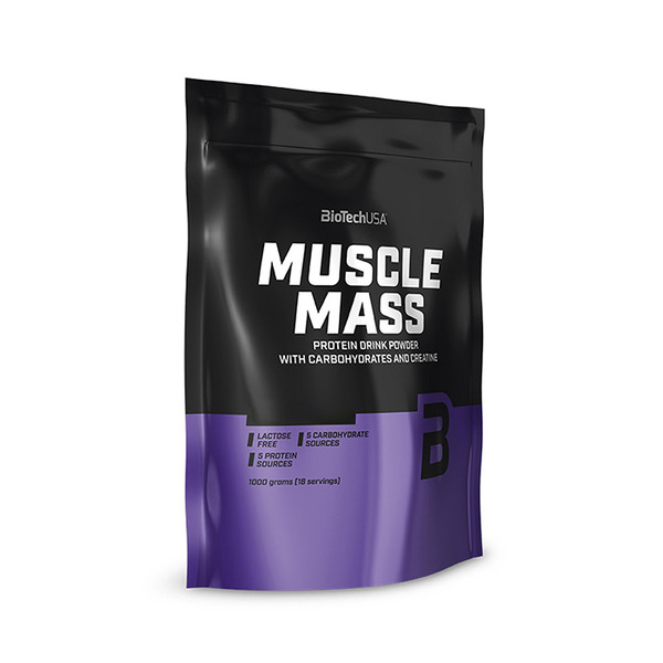 Гейнер BioTech Muscle Mass, 1 кг