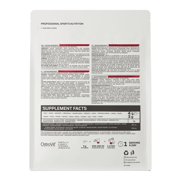 Креатин OstroVit Creatine Monohydrate, 300 грам. Фото 11