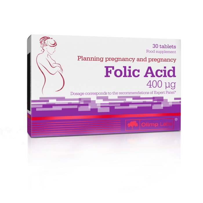 Вітаміни та мінерали Olimp Sport Nutrition Folic Acid, 30 таблеток
