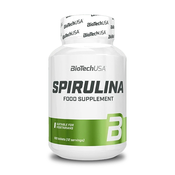 Натуральна добавка BioTech Spirulina, 100 таблеток