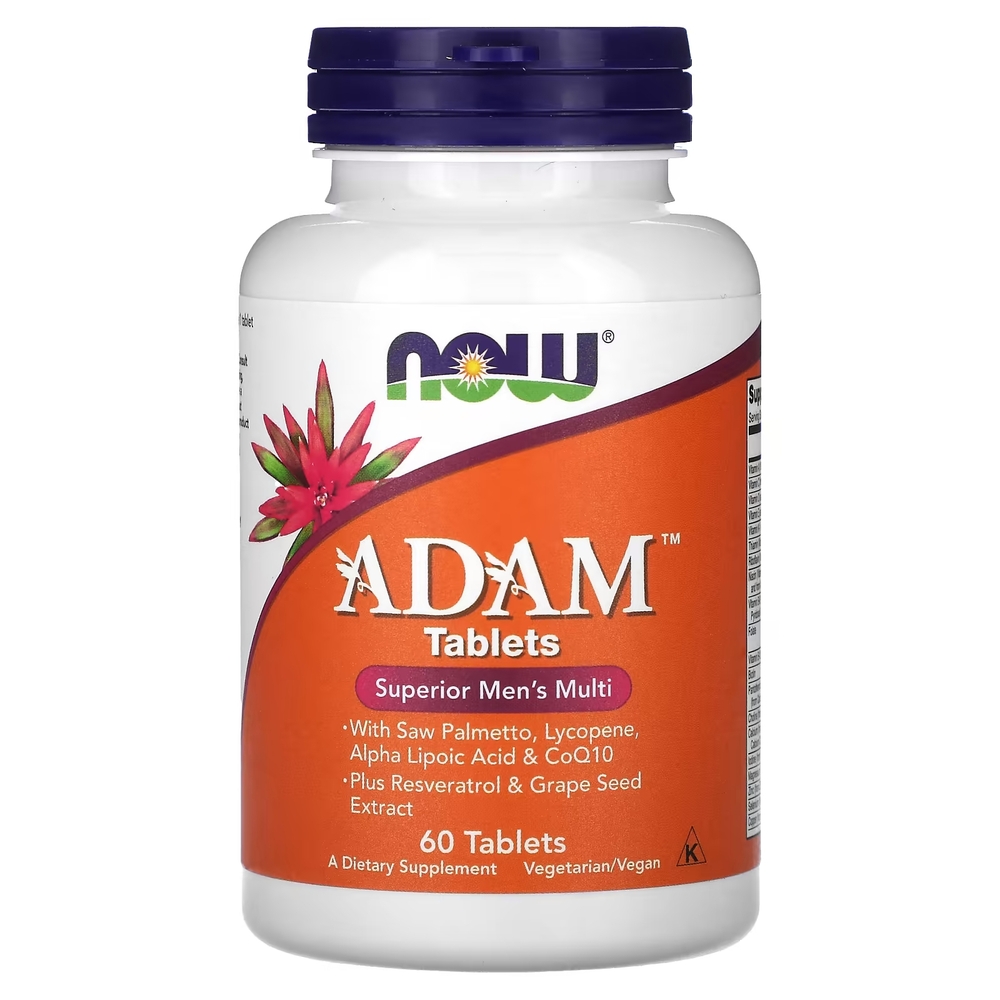 Витамины и минералы NOW Adam, 60 таблеток