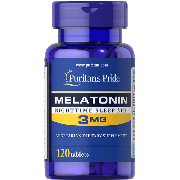Натуральна добавка Puritan's Pride Melatonin 3 mg, 120 таблеток