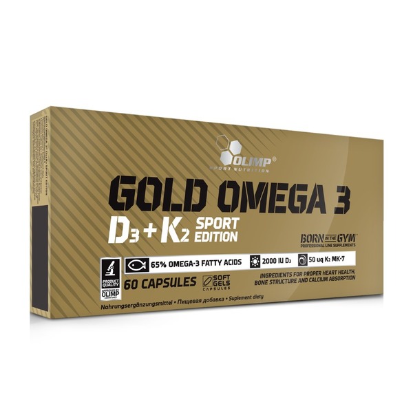 Жирні кислоти Olimp Sport Nutrition Sport Edition Gold Omega 3 D3 + K2, 60 капсул
