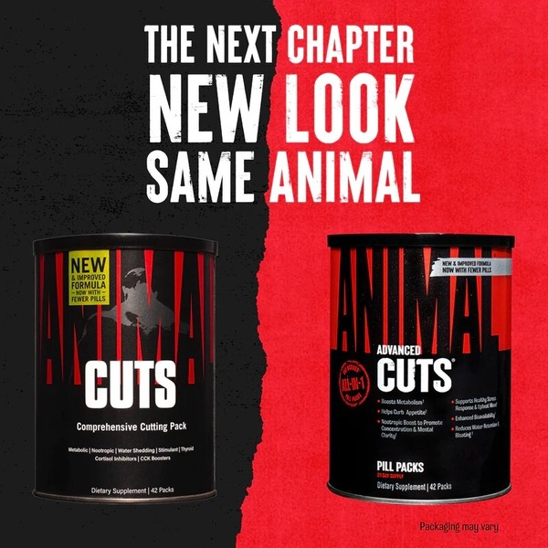 Жироспалювач Universal Nutrition Animal Cuts, 42 пакетика. Фото 7