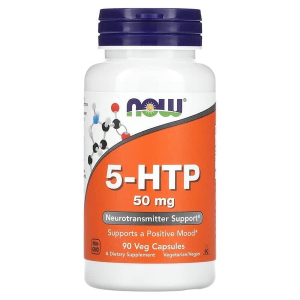 Аминокислота NOW 5-HTP 50 mg, 90 вегакапсул