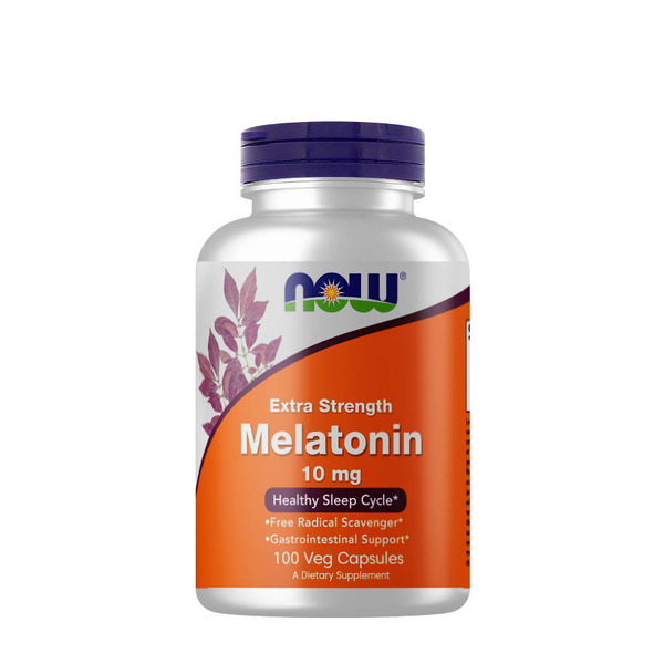 Натуральна добавка NOW Melatonin 10 mg, 100 вегакапсул