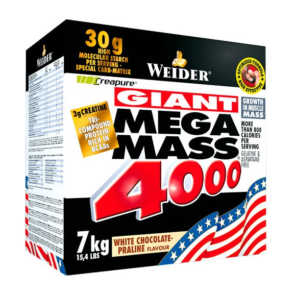 Гейнер Weider Mega Mass 4000, 7 кг