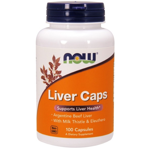 Натуральна добавка NOW Liver Caps, 100 капсул