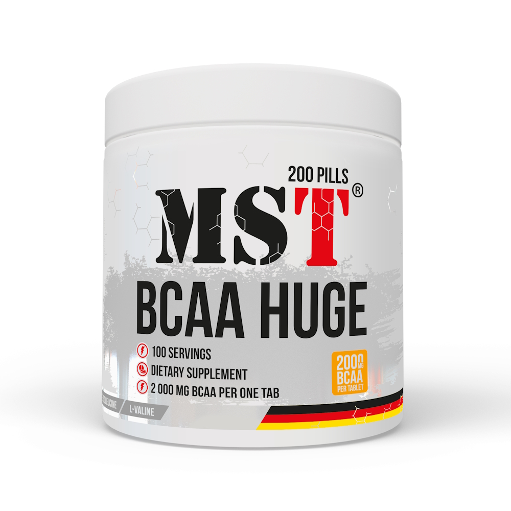 Амінокислота BCAA MST Nutrition BCAA Huge, 200 таблеток