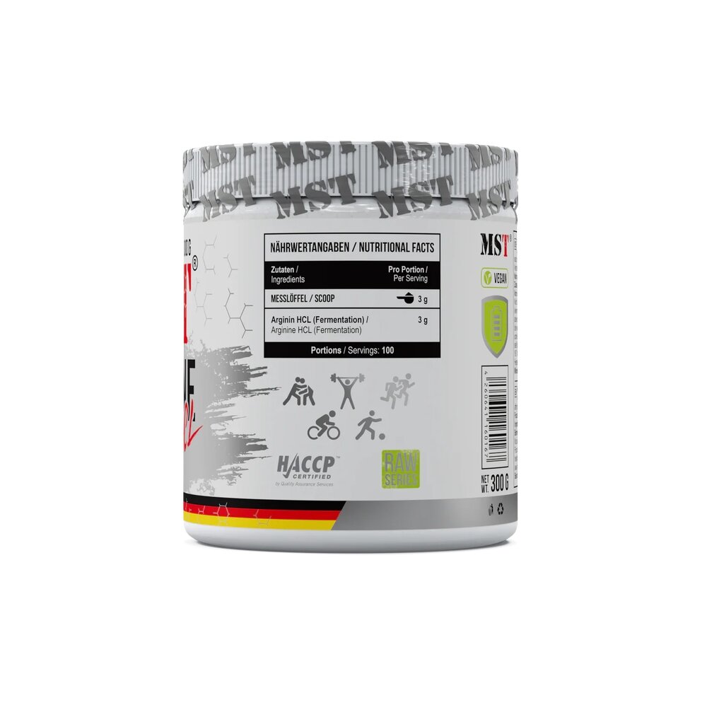 Амінокислота MST Nutrition Arginine HCL, 300 грам. Фото 2