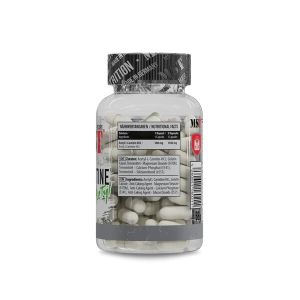 Жироспалювач MST Nutrition L-Carnitine Acetyl, 90 капсул. Фото 2