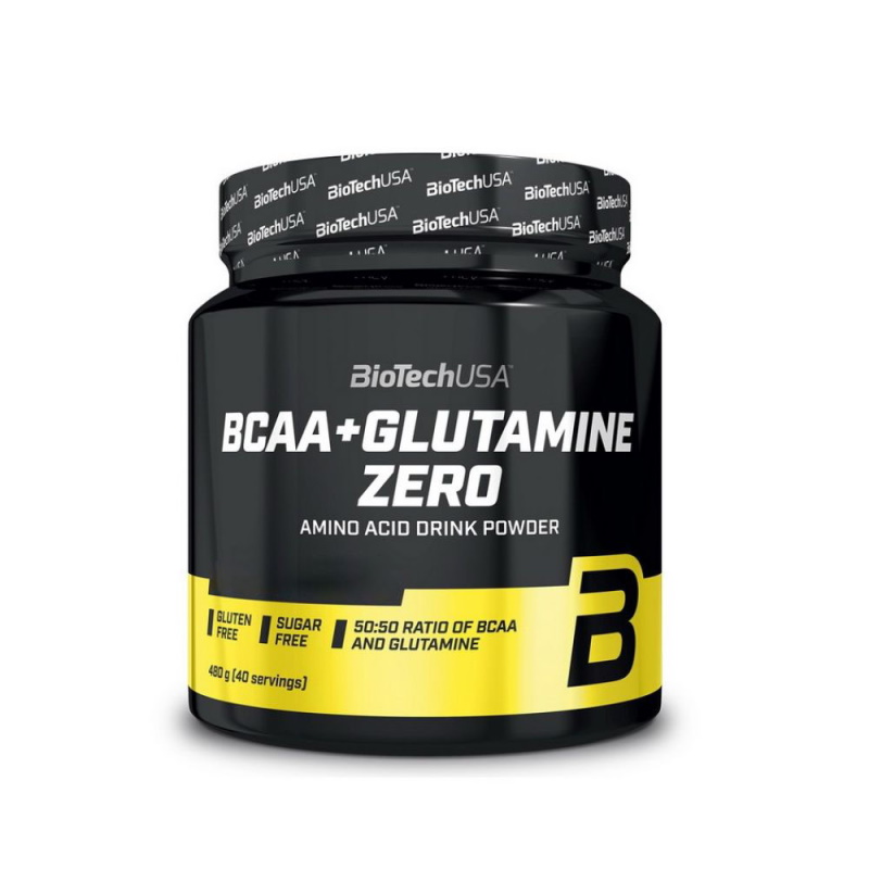 Амінокислота BCAA BioTech BCAA+Glutamine Zero, 480 грам