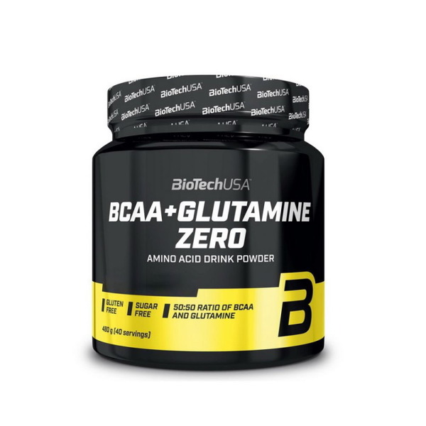 Амінокислота BCAA BioTech BCAA+Glutamine Zero, 480 грам