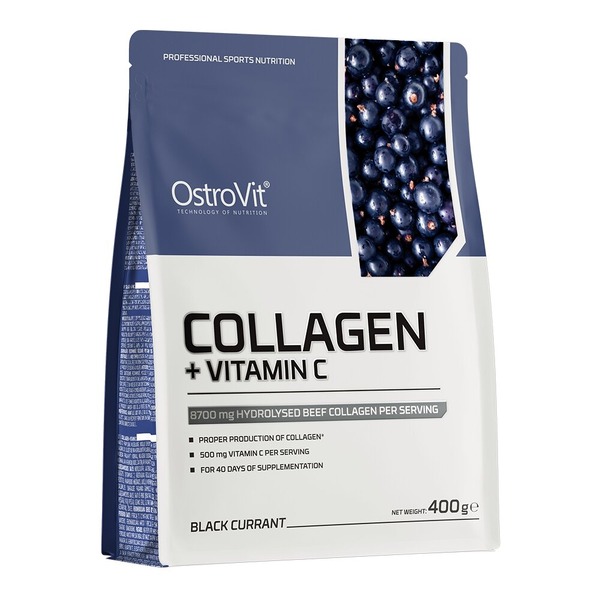 Препарат для суставов и связок OstroVit Collagen + Vitamin C, 400 грамм. Фото 4