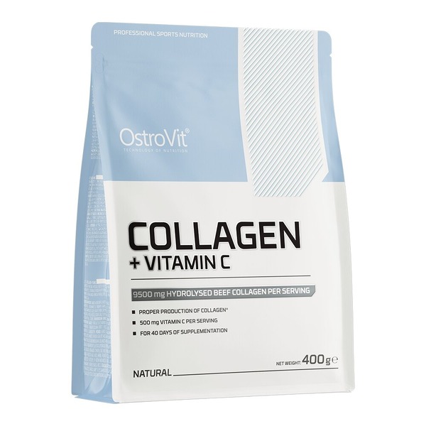 Препарат для суглобів і зв'язок OstroVit Collagen + Vitamin C, 400 грам
