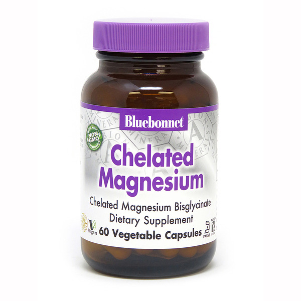 Витамины и минералы Bluebonnet Nutrition Chelated Magnesium, 60 вегакапсул