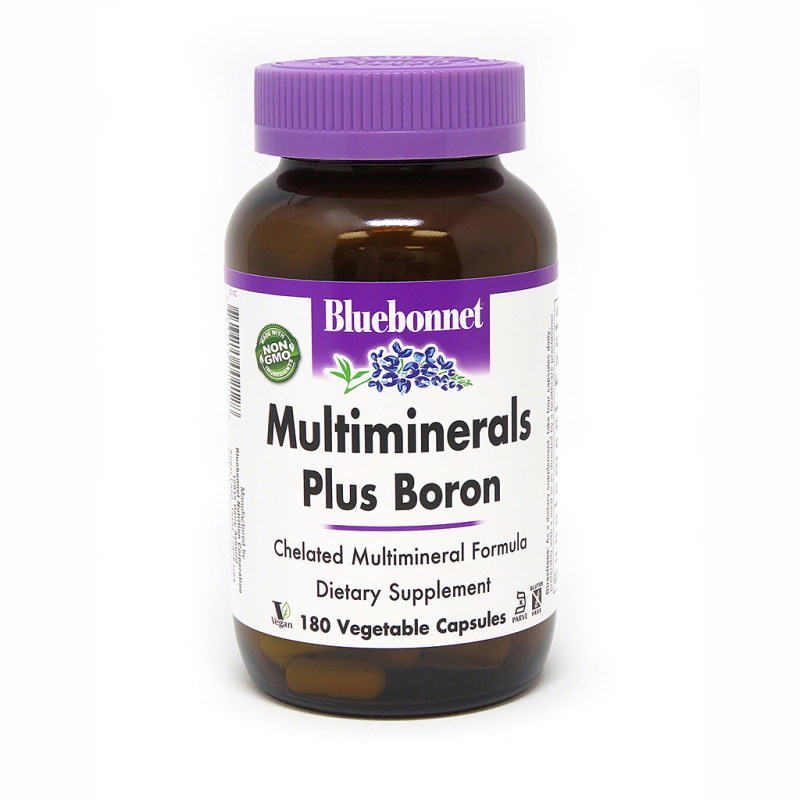 Вітаміни та мінерали Bluebonnet Nutrition Multiminerals Plus Boron, 180 вегакапсул