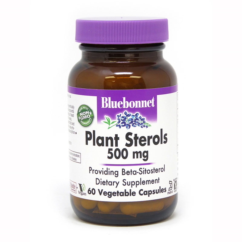 Натуральна добавка Bluebonnet Nutrition Plant Sterols 500 mg, 60 вегакапсул