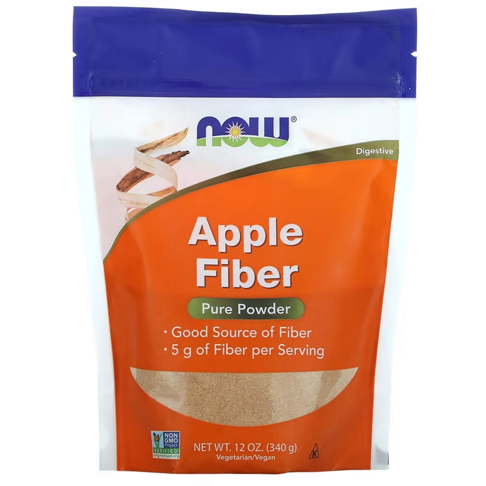 Натуральна добавка NOW Apple Fiber, 340 грам