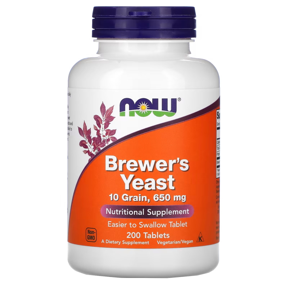 Натуральна добавка NOW Brewer's Yeast, 200 таблеток