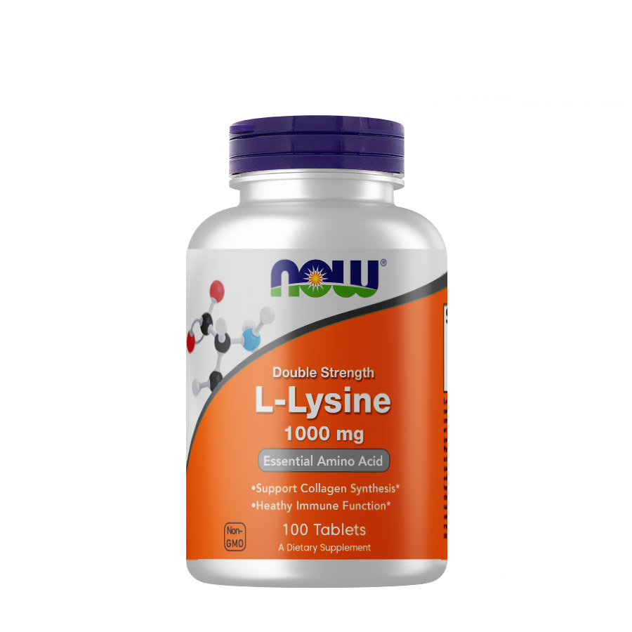 Амінокислота NOW L-Lysine 1000 mg, 100 таблеток
