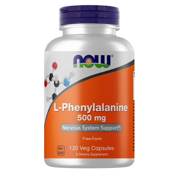 Амінокислота NOW L-Phenylalanine 500 mg, 120 капсул