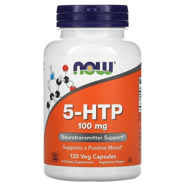 Аминокислота NOW 5-HTP 100 mg, 120 вегакапсул
