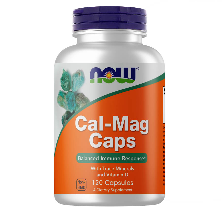 Вітаміни та мінерали NOW Cal-Mag Caps, 120 капсул