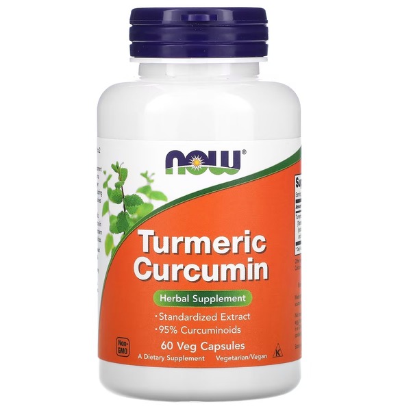 Натуральна добавка NOW Curcumin, 60 вегакапсул