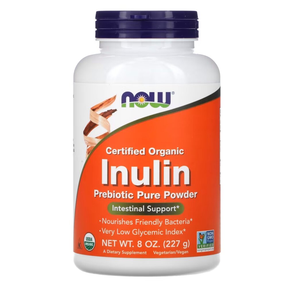 Натуральна добавка NOW Inulin powder, 227 грам