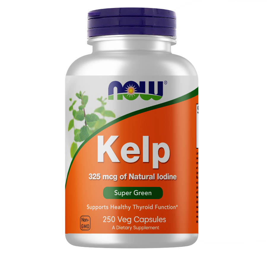 Вітаміни та мінерали NOW Kelp 325 mcg, 250 вегакапсул